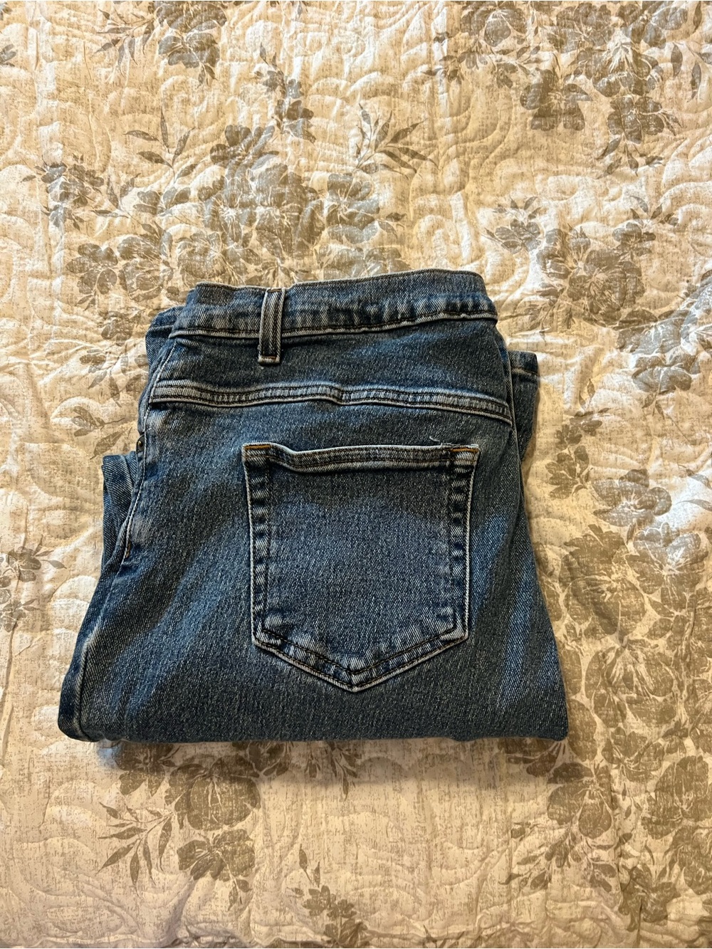 Style & Co. Women’s Straight Leg Jeans in Dark Blue Denim